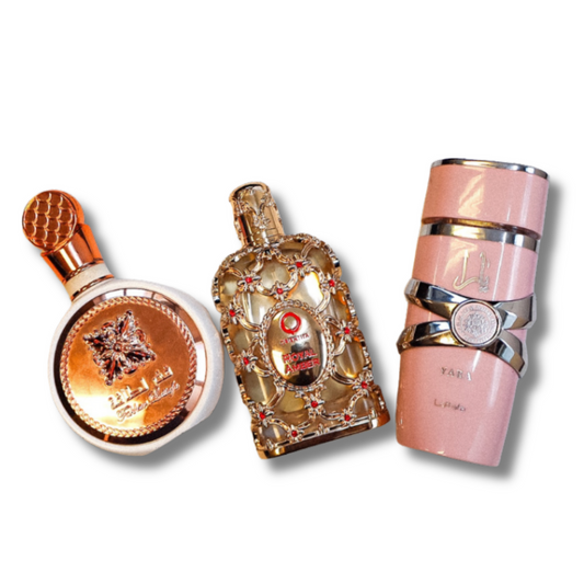 Set di 3 profumi: Lattafa Yara + Fakhar + Royal Amber – 3 × 100 ml